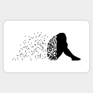 falling apart | melted | energy loss Sticker